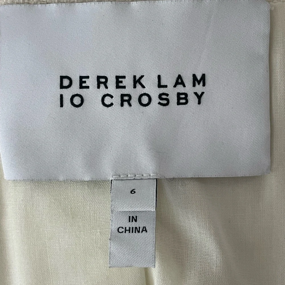 DEREK LAM 10 CROSBY COTTON BLEND CROPPED JACKET SIZE 6